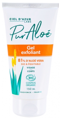 Pur Aloé Gel Exfoliant Visage et Corps 81% Aloe Vera Bio 150 ml