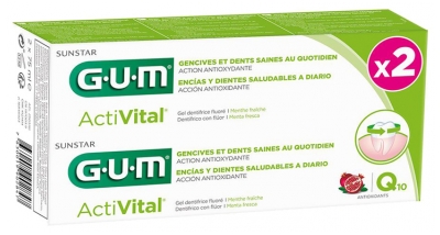 Gum Gel Dentifrice Activital® 75 ml - Lot de 2