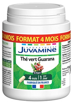 Juvamine Promesse Minceur Thé Vert Guarana 120 Gélules Végétales
