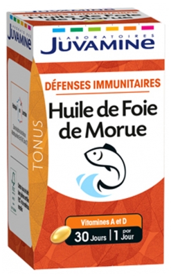 Juvamine Promesses Santé Huile de Foie de Morue 30 Capsules
