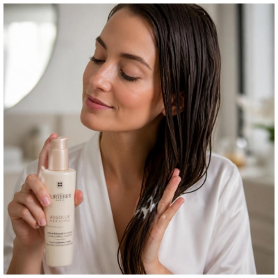 René Furterer Absolue Kératine Crème de Beauté Réparatrice - Soin Sans Rinçage à la Kératine Végeratine 100 ml