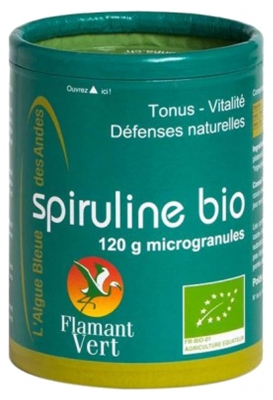 Flamant Vert Spiruline Bio 120 g Microgranules