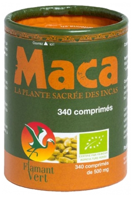 Flamant Vert Maca Bio 340 Comprimés