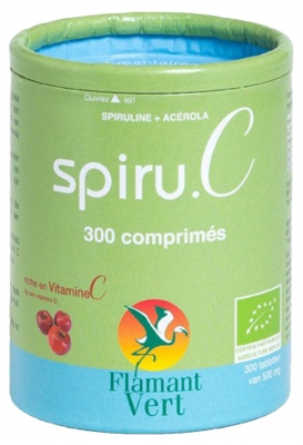 Flamant Vert Spiruc Bio 300 Comprimés