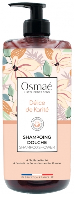 Osmae Shampoing Douche Délice Karité Flacon Pompe 1 l