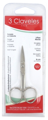 3 Clavelés Acl4084488 Ciseau a Ongles Droit 9 Cm. Display 3Cf