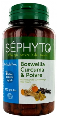 Séphyto Boswellia Curcuma & Poivre 200 Gélules