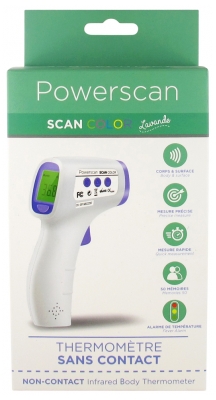 Thermoflash LX-26E Thermomètre Sans Contact à Infrarouge - Couleur : Lavande