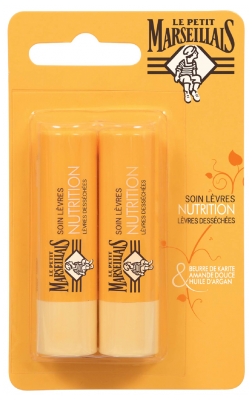 Le Petit Marseillais Soins Des Lèvres Stick Lèvres Nutrition Lèvres Desséchées X 2