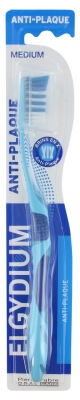 Pierre Fabre Oral Care Elgydium Brosse à Dents Anti Plaque Médium - Couleur : Bleu