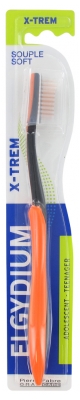 Pierre Fabre Oral Care Elgydium Brosse à Dents Xtrem Fluo Souple 13/18 Ans - Couleur : Orange