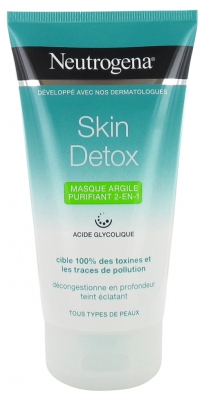 Le Petit Marseillais Neutrogena Skin Détox Masque Argile Purifiant 2-en-1 Tube 150 ml