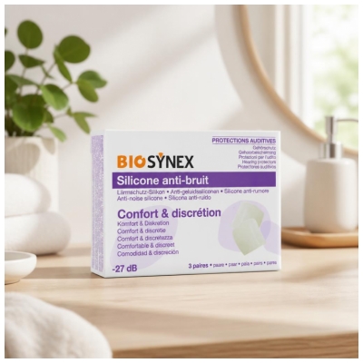 Biosynex Protections Auditives Silicone Transparent
