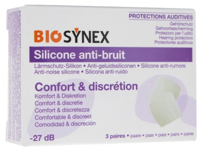 Biosynex Protections Auditives Silicone Transparent