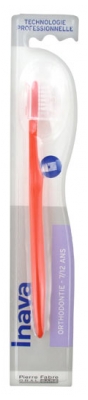 Pierre Fabre Oral Care Inava Brosse à Dents Orthodontie - Couleur : Rouge