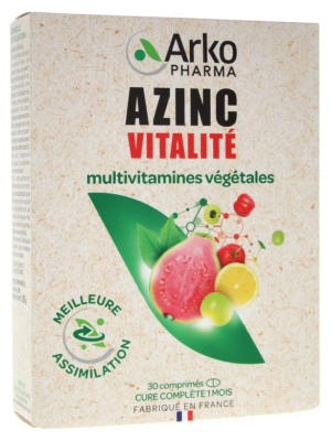 Arkopharma Azinc Naturel Vitalité 30 Comprimés