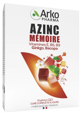 Arkopharma Azinc Mémoire 30 Gélules