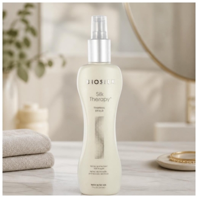 Spray protecteur thermique pour cheveux Biosilk Silk Therapy - 207 ml