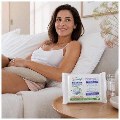 Puressentiel Lingettes Intimes Quotidiennes Certifiées Bio - X25