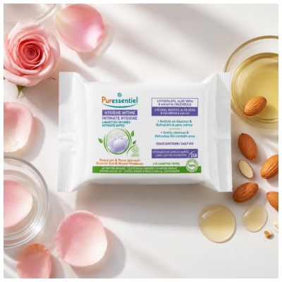 Puressentiel Lingettes Intimes Quotidiennes Certifiées Bio - X25