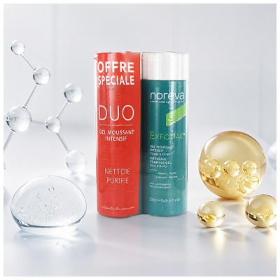 Noreva Exfoliac Duo Gel Moussant Intensif 2 X 200 ml