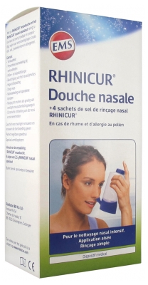 Rhinicur Douche Nasale + 4 Sachets Sel Rinçage