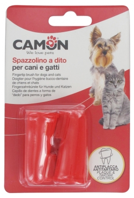 Gants de Brosse à Dents pour Animaux de Compagnie - Pack de 2 Gants de Brosse à Dents pour Chiens et Chats