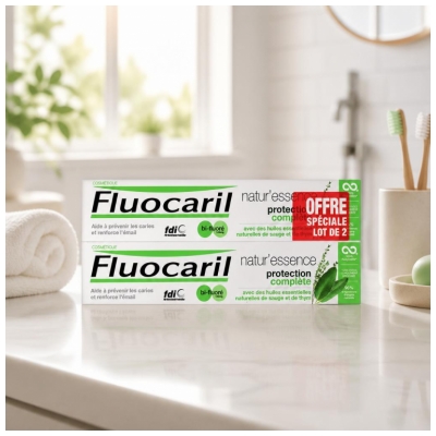 Fluocaril Nature'Essence Protection Complète 2 x 75 ml