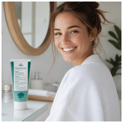 Tebodont Dentifrice Avec de L‘Huile D‘Arbre à Thé Sans Fluorure 75 ml