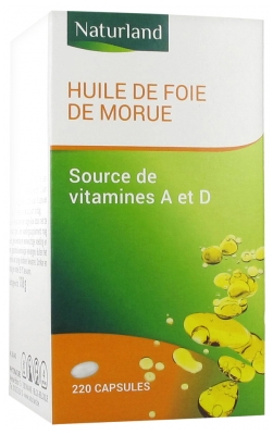 Naturland Capsules d'huile de foie de morue - Complément alimentaire pour une santé optimale