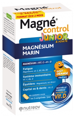 Nutreov Magné Control Unior 60 Comprimés