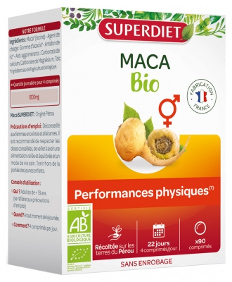 Superdiet Maca Bio - 90 Comprimés