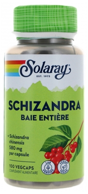 Solaray Schizandra - 580 mg - 100 Caps.vég.