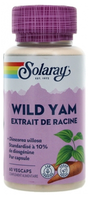 Solaray Yam - 275 mg Standardisé à 10% de Diosgenine - 60 Caps.vég.