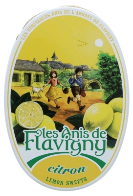 Les Anis de Flavigny Boîte Ovale 50 g Citron