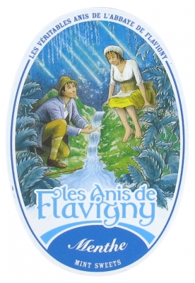 Les Anis de Flavigny Boîte Ovale 50 g Menthe