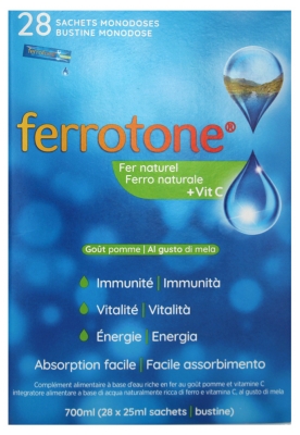 Ferrotone Pomme ® - 28 Sachets Monodoses
