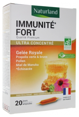 Naturland Immunité Fort Bio 20 Ampoules de 10 ml