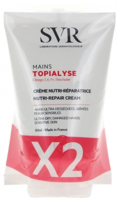 Svr Topialyse Crème Mains Tube Lot de 2 x 50 ml