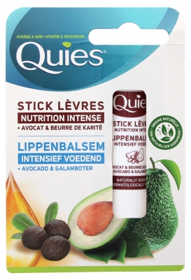Quies Sticks Lèvres Avocat Karité - Étui 1 Unité