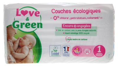Love & Green Couches Hypoallergéniques et Écologiques T1 X 44
