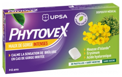 Upsa Phytovex Pastilles Maux de Gorge Intenses