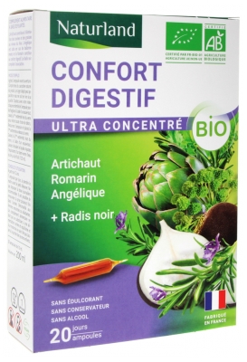 Naturland Confort Digestif Bio 20 Comprimés à Croquer