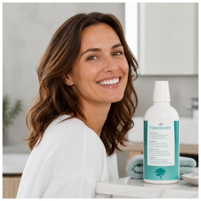 Wild Tebodont Bain de Bouche Avec de L‘Huile D‘Arbre à Thé Sans Fluorure 500 ml