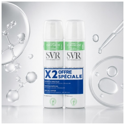 Svr Spirial Déodorant Anti Transpirant Spray Lot de 2 X 100 ml