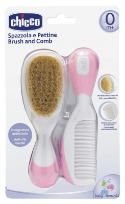 Chicco Brosse et Peigne Orange - Couleur : Rose
