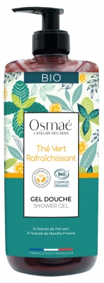 Osmaé Gel Douche Surgras Thé Vert Rafraîchissant Bio 1 Litre