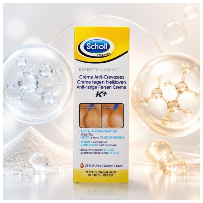 Scholl Crème Anti-Crevasses K+ 60 ml