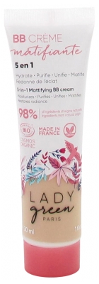 Lady Green Bb Crème Matifiante 5 en 1 30 ml - Teinte : Très clair