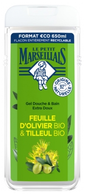 Le Petit Marseillais Extra Doux Douche Feuille Olivier Bio & Tilleul Bio 650 ml